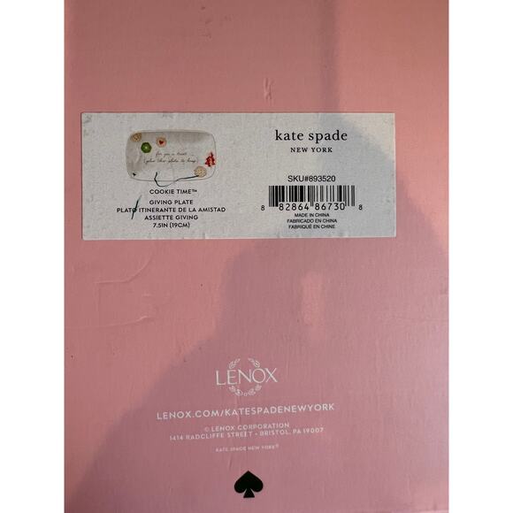 Kate Spade Lenox Holiday Giving Time Cookie Plate - Picture 8 of 8